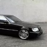 Элитный автомобиль  Mercedes-Benz S600  W140 Long белого/черного цвета