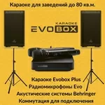 Караоке-система для дома EVOBOX и микрофоны
