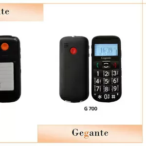 Мобильные Бабушкофон для пожилых от Gegante с тревожной кнопкой SOS
