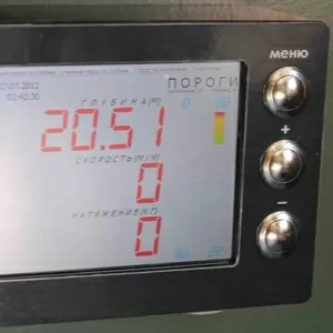 Электронный счетчик глубины и скорости - система контроля каротажа