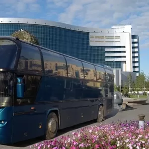 Прокат автобуса аренда автобуса Астана. Спальный салон. Межгород