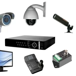 Системы видеонаблюдения,  охранные систетемы и пожарное оборудование