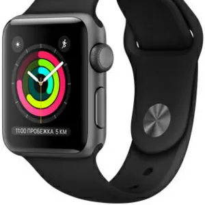 Смарт - часы 38мм Apple Watch Series 3,  без браслета серый корпус
