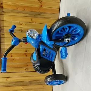 Детский Велосипед Трехколесный Музыкальный Моцик. С фарой и багажником