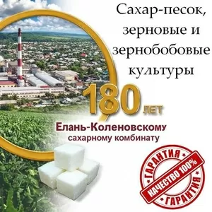Сахар-песок,  зерновые и зернобобовые культуры в Казахстане