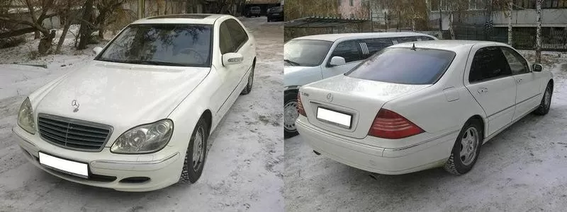 Аренда Mercedes-Benz S600  W140 Long ,  белого и черного цвета  14