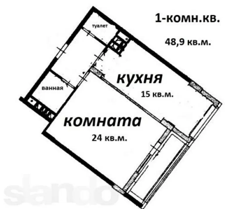 Продам 1-комнатную квартиру