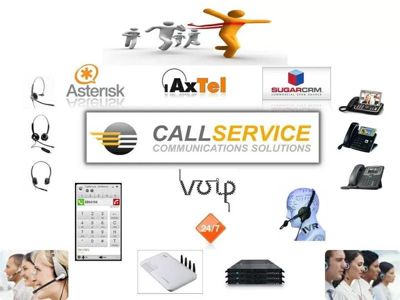 Телефония,  VOIP,  ІР АТС,  Asterisk,  SugarCRM,  интеграция,  мини АТС,  АТС
