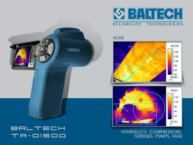 Измеритель тепловых потоков BALTECH TR-01500,  тепловизионная камера,  т