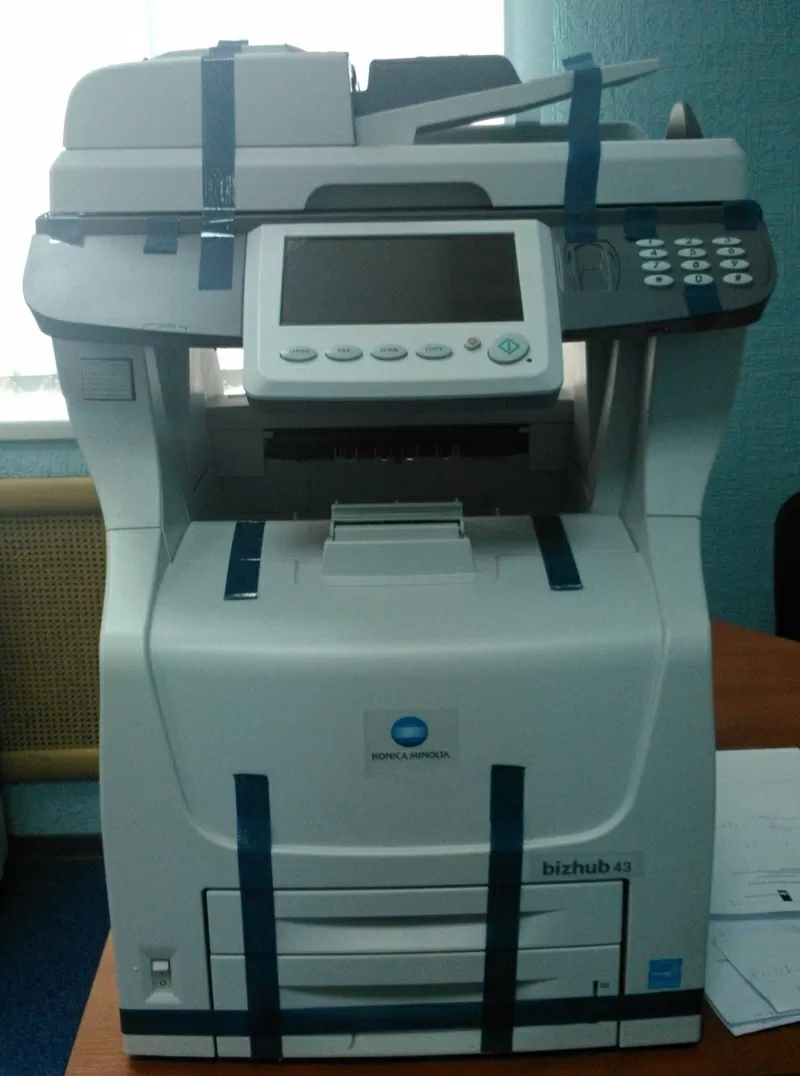 МФУ принтер/копир/сканер/факс Konica Minolta bizhub 43,  новый в Астане