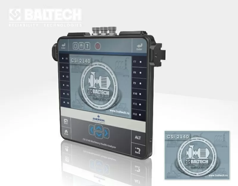 BALTECH – блок данных,  боковые полосы,  БПФ анализатор,  бринеллирование