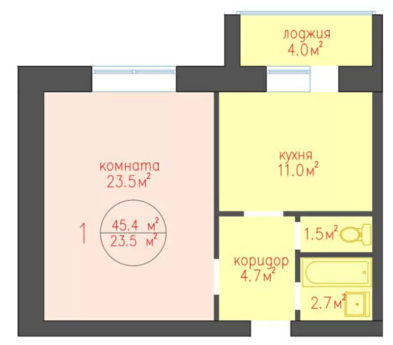 Квартира в элитном районе столицы в ЖК 