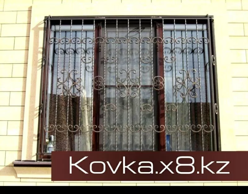 KOVKA Делаем металлические решетки для окон в Астане 4