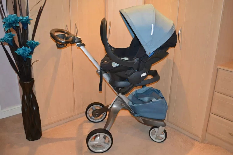 Stokke Xplory v4 3 в 1 с люлькой и автокреслом 2