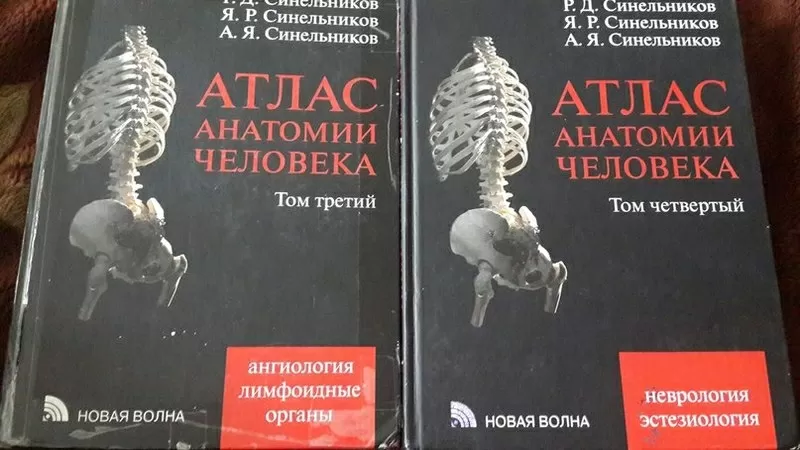 продам атлас анатомии человека 3-4 том синельников(2013) 