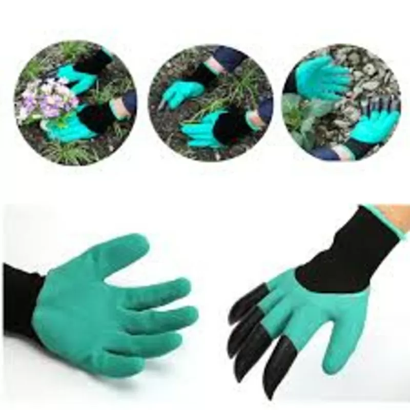 Садовые перчатки с когтями Garden Genie Gloves Гарден