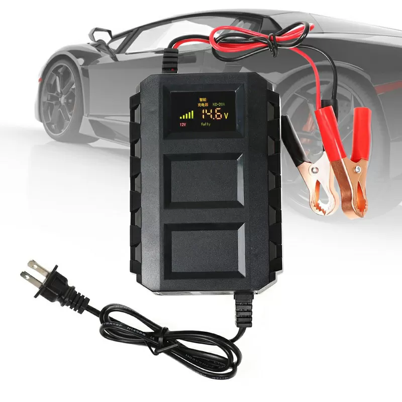 Умное зарядное устройство для аккумулятора авто с ЖК-дисплеем 2