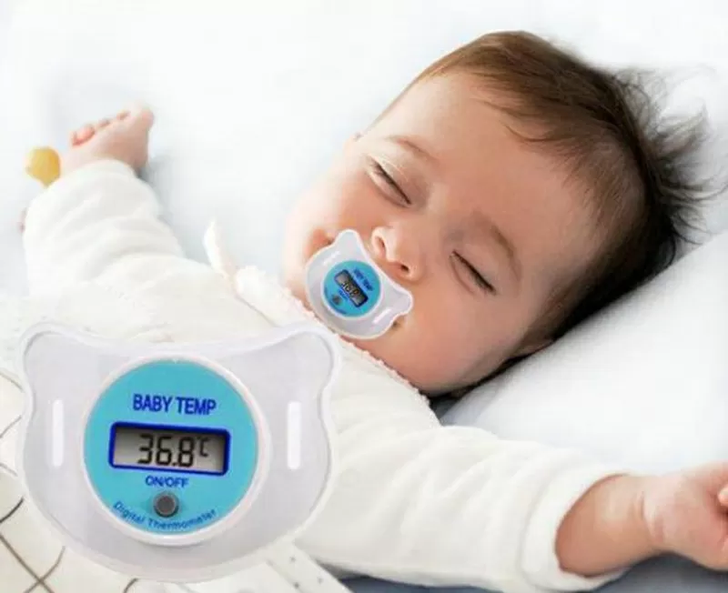 Детская Соска Термометр,  ЖК-цифровой дисплей 