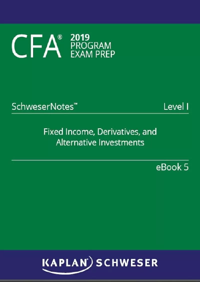 CFA Level I 2019 электронные учебники Schweser 5