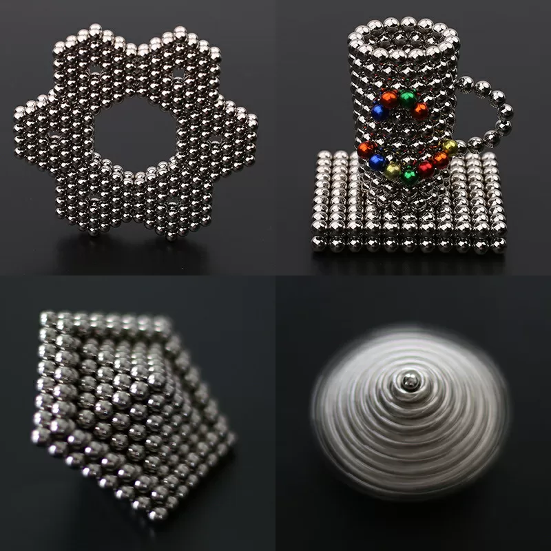 Новый Неокуб серебряный/216 шариков/диаметр 3 мм/Головоломка/Подарок 5