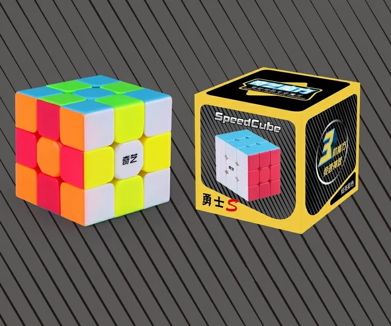 Оригинальный Кубик Рубика 3 на 3 Qiyi Cube/цветной пластик/Для Профи 8