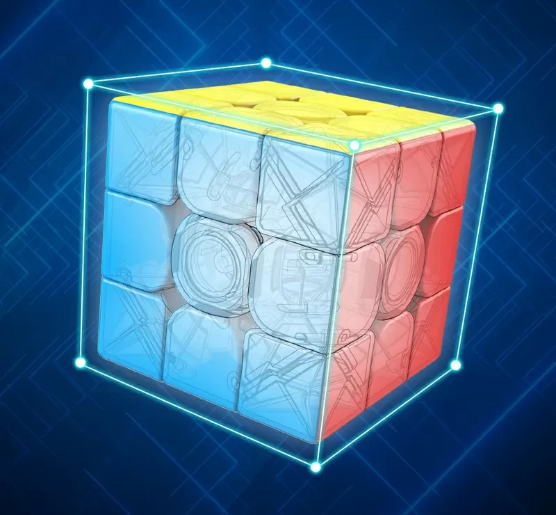 Профессиональный Кубик Рубика 3 на 3 MoYu Meilong в цветном пластике 2