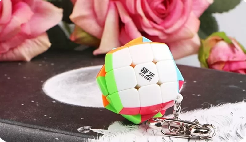 Кубик Рубик - брелок Qiyi Cube MoFangGe 3X3 Mini 30 mm/Original 6