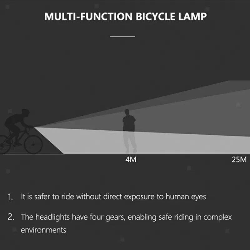 Передний фонарик для велосипеда,  самоката. Велосипедный фонарь. Фара 7