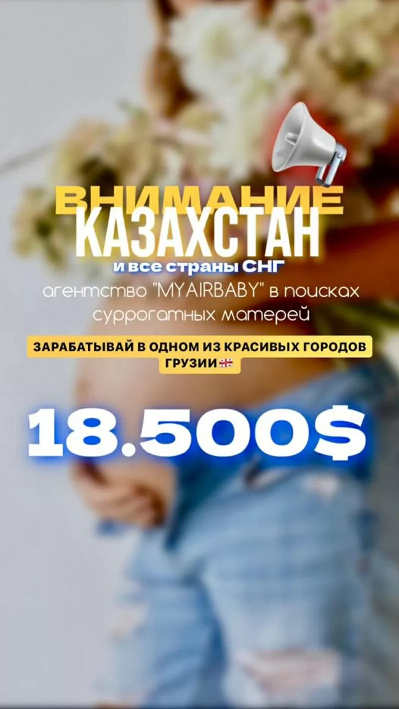 ТРЕБУЕТСЯ ГЕСТАЦИОННАЯ НЯНЯ ГОНОРАР 18500$