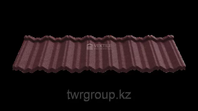 Композитная черепица Vektile,  профиль Classic,  Red Wine 2