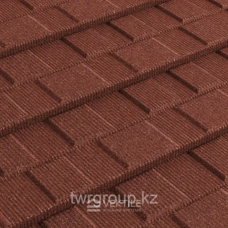 Композитная черепица Vektile, профиль Shingle, Terracotta 3