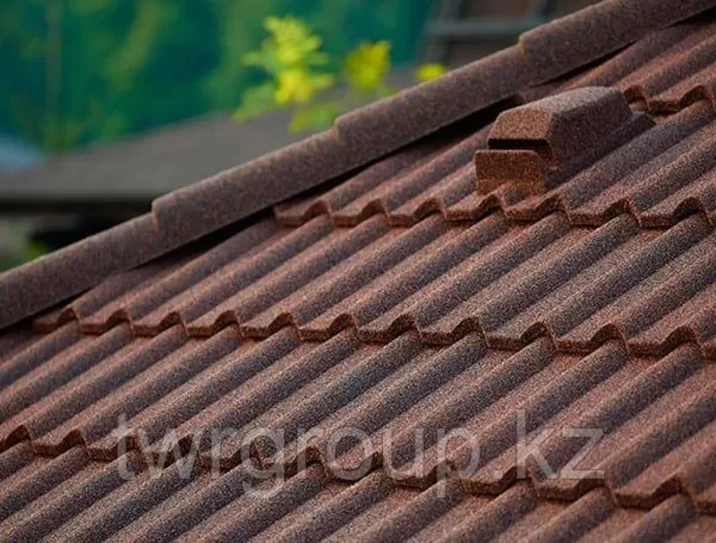 Композитная черепица VEKTILE профиль Shake цвет Chestnut  2